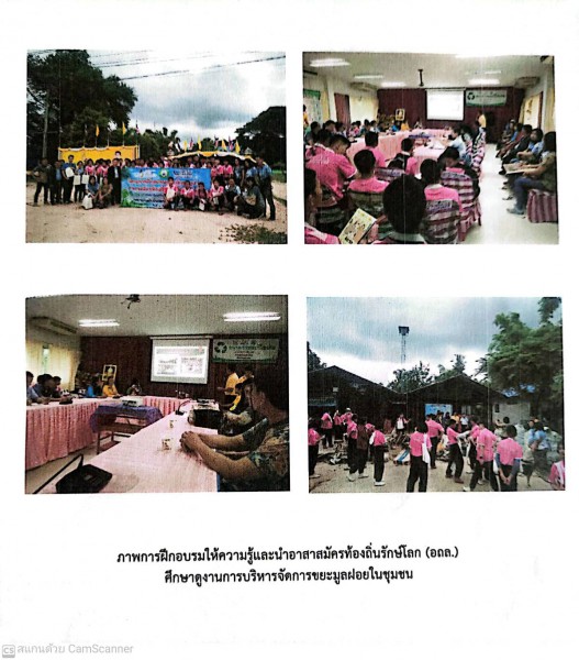 ฝึกอบรมให้ความรู้และนำอาสาสมัครท้องถิ่นรักษ์โลก (อถล.) ประจำปี 2564